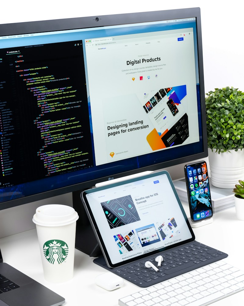 Website interface on a desktop screen demonstrating clear visual hierarchy and content flow