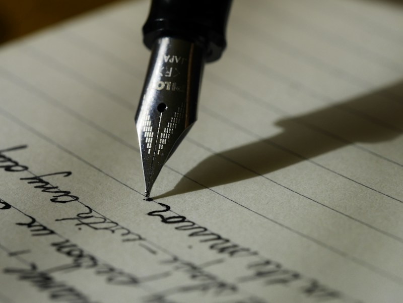 Creative notebook and writing tools used to develop brand narratives and a consistent tone